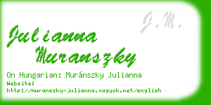 julianna muranszky business card